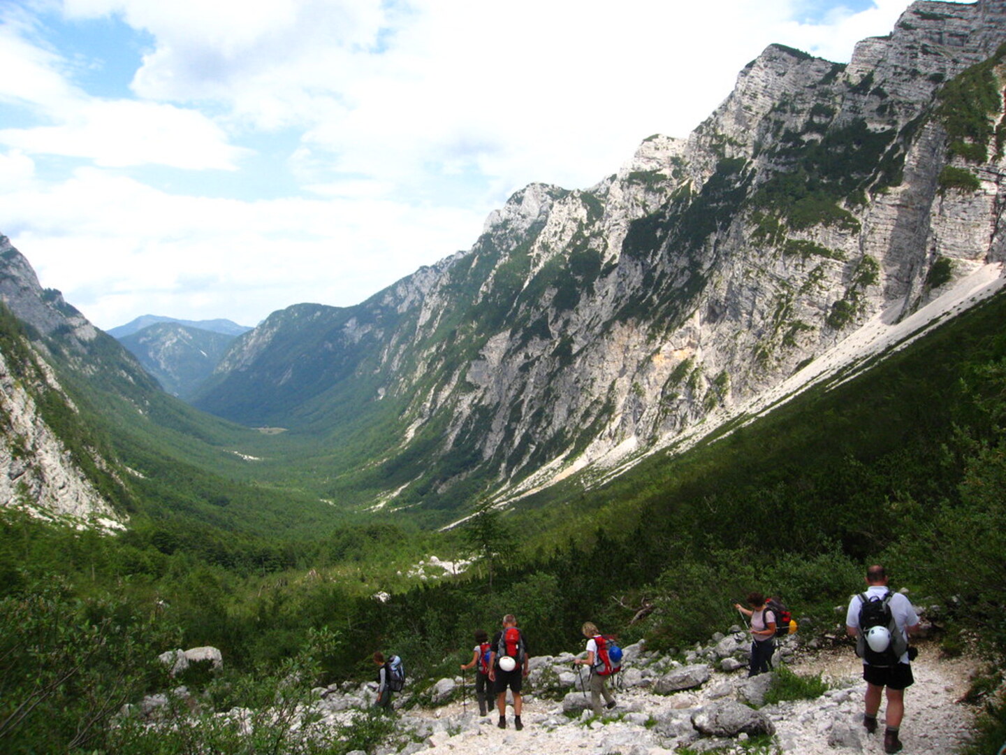 Hiking in Julian Alps near Triglav